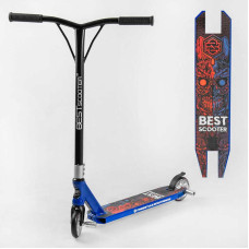 Самокат трюковый Best Scooter 50352 HIC-система ПЕГИ алюминиевый диск и дека колёса PU d-110мм ширина руля-52см высота - 83см Best Scooter