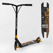 Самокат трюковый Best Scooter 51738 HIC-система ПЕГИ алюминиевый диск и дека колёса PU d-110мм ширина руля-52см высота - 83см Best Scooter