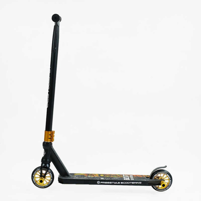Самокат трюковый Best Scooter 51738 HIC-система ПЕГИ алюминиевый диск и дека колёса PU d-110мм ширина руля-52см высота - 83см Best Scooter