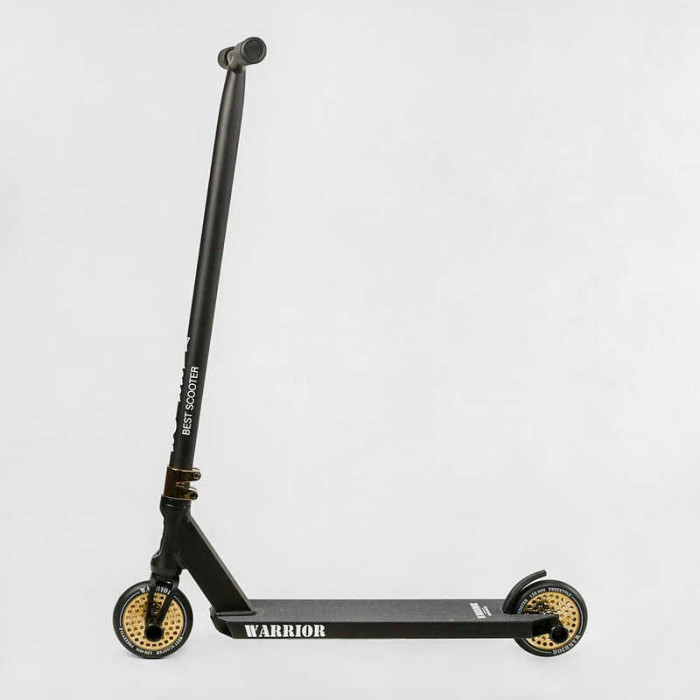 Самокат трюковый Т-50615 Best Scooter Warrior HIC-система ПЕГИ алюминиевый диск и дека колёса PU d=120мм ширина руля 58 см Best Scooter