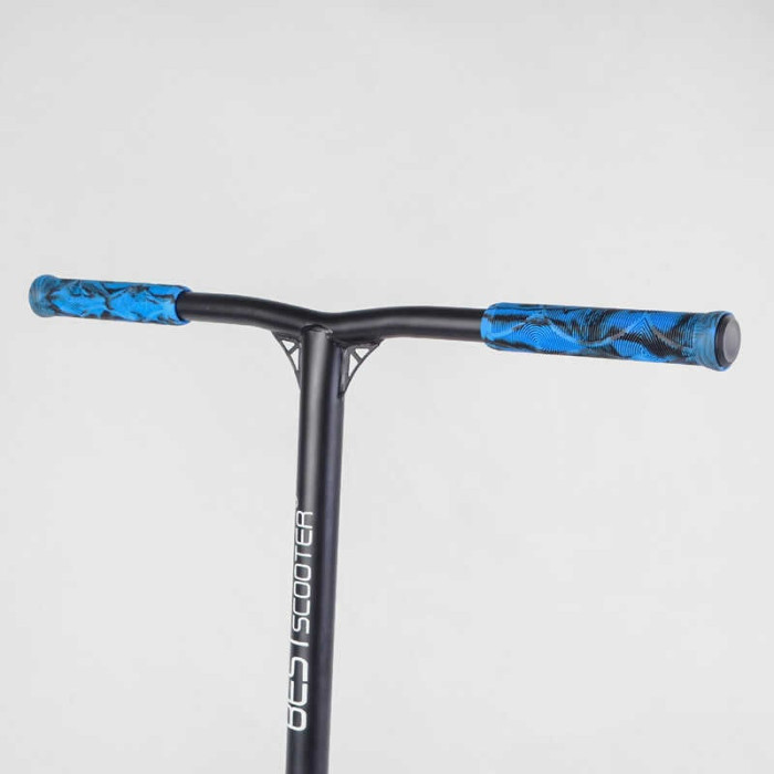 Самокат трюковый 53480 Best Scooter HIC-система ПЕГИ алюминиевый диск и дека АНОДИРОВАННАЯ ПОКРАСКА колёса PU d=110мм ширина руля - 60 см Best Scooter