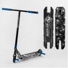 Самокат трюковый Best Scooter BS-99808 HIC-система ПЕГИ алюминиевый диск и дека с ПРИНТОМ колеса PU Best Scooter