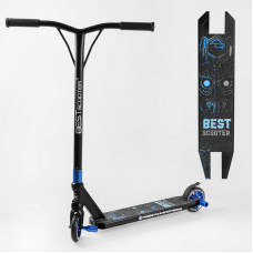 Самокат трюковый Best Scooter 54528 HIC-система ПЕГИ алюминиевый диск и дека колёса PU d-110мм ширина руля-52см высота - 83см Best Scooter