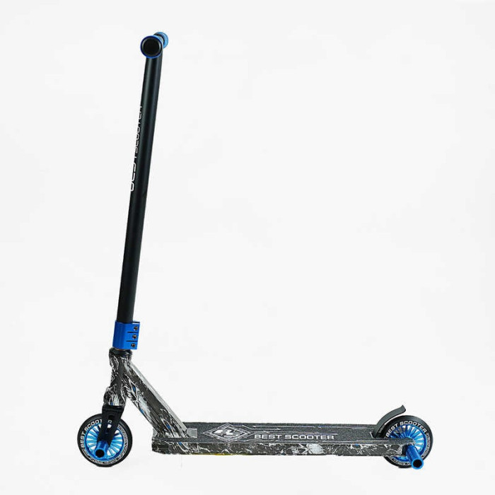 Самокат трюковый Best Scooter BS-99808 HIC-система ПЕГИ алюминиевый диск и дека с ПРИНТОМ колеса PU Best Scooter