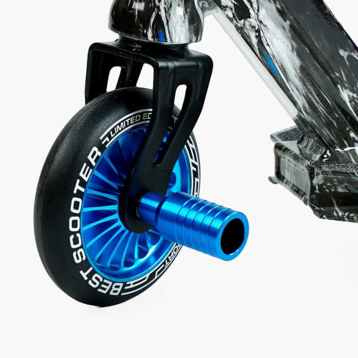 Самокат трюковый Best Scooter BS-99808 HIC-система ПЕГИ алюминиевый диск и дека с ПРИНТОМ колеса PU Best Scooter