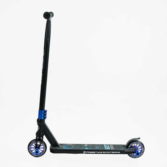 Самокат трюковый Best Scooter 54528 HIC-система ПЕГИ алюминиевый диск и дека колёса PU d-110мм ширина руля-52см высота - 83см Best Scooter