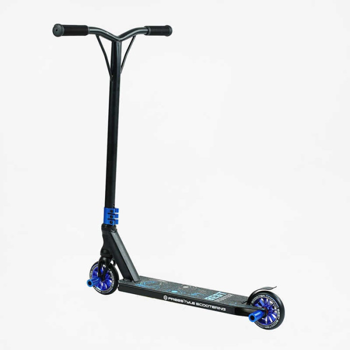 Самокат трюковый Best Scooter 54528 HIC-система ПЕГИ алюминиевый диск и дека колёса PU d-110мм ширина руля-52см высота - 83см Best Scooter