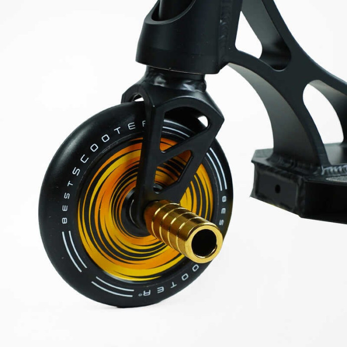 Самокат трюковый PL-91977 Best Scooter Portal HIC-система ПЕГИ алюминиевый диск и дека колеса PU d=120мм ширина руля 58 см Best Scooter