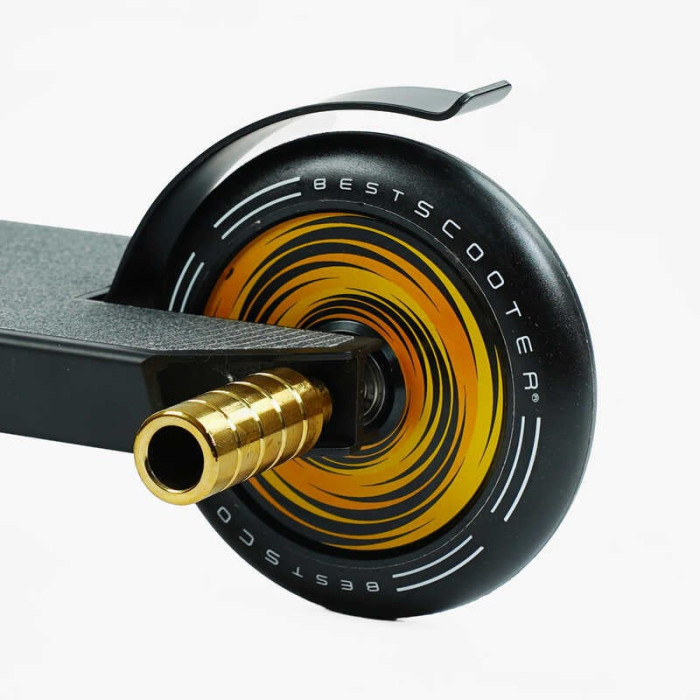 Самокат трюковый PL-91977 Best Scooter Portal HIC-система ПЕГИ алюминиевый диск и дека колеса PU d=120мм ширина руля 58 см Best Scooter