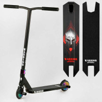Самокат трюковый Т-60738 Best Scooter Warrior HIC-система ПЕГИ алюминиевый диск и дека колёса PU d=120мм ширина руля 58 см Best Scooter