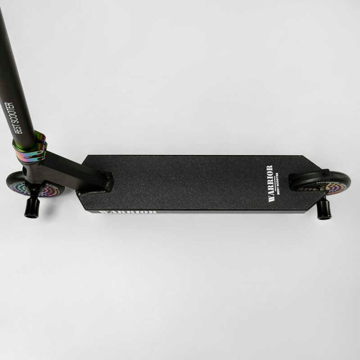 Самокат трюковый Т-60738 Best Scooter Warrior HIC-система ПЕГИ алюминиевый диск и дека колеса PU d=120мм ширина руля 58 см Best Scooter