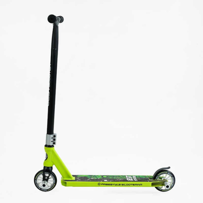 Самокат трюковый Best Scooter 57870 HIC-система ПЕГИ алюминиевый диск и дека колёса PU d-110мм ширина руля-52см высота - 83см Best Scooter