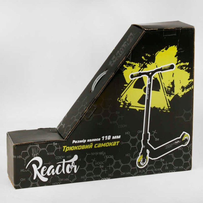 Самокат трюковый RC-11108 Best Scooter Reactor HIC-система ПЕГИ алюминиевый диск и дека колеса PU d=110мм ширина руля 55 см Best Scooter