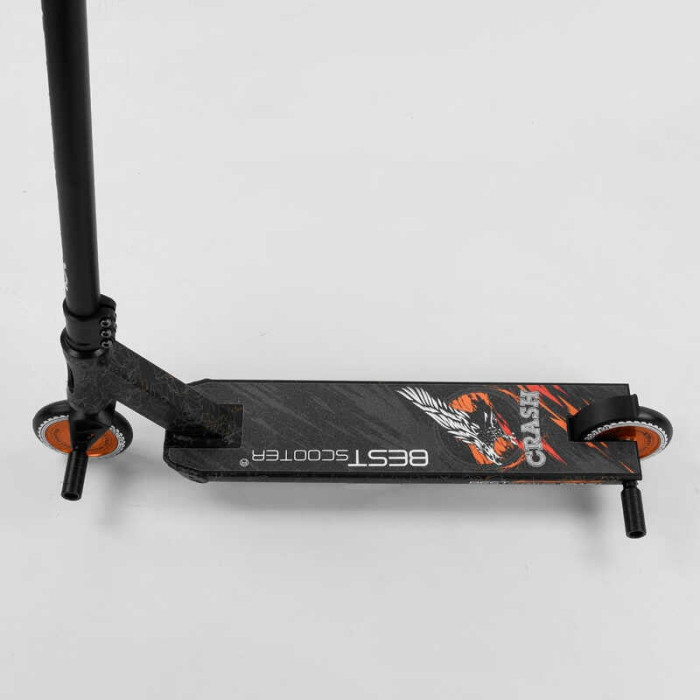 Самокат трюковый 65640 Best Scooter CRASH HIC-система ПЕГИ алюминиевый диск и дека колёса 110мм PU ширина руля - 57 см Best Scooter