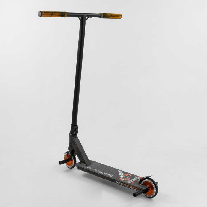 Самокат трюковый 65640 Best Scooter CRASH HIC-система ПЕГИ алюминиевый диск и дека колёса 110мм PU ширина руля - 57 см Best Scooter
