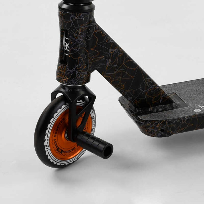 Самокат трюковый 65640 Best Scooter CRASH HIC-система ПЕГИ алюминиевый диск и дека колёса 110мм PU ширина руля - 57 см Best Scooter