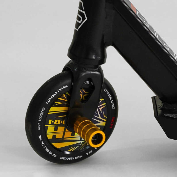 Самокат трюковый N- 01801 Best Scooter HOP HIC-система ПЕГИ алюминиевый диск и дека колёса PU d=120мм ширина руля 58 см Best Scooter