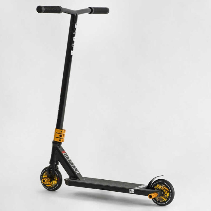 Самокат трюковый N- 01801 Best Scooter HOP HIC-система ПЕГИ алюминиевый диск и дека колёса PU d=120мм ширина руля 58 см Best Scooter