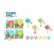 Запускач 8015 розмір - 14х14х19 см механічний принцип 6 дисків в коробці ВИДАЄТЬСЯ ТІЛЬКИ МІКС ВИДІВ