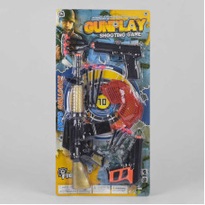 Набір зброї 809-11 1213 13 елементів автомат 2 пістолети 9 патронів на присосці окуляри на листі