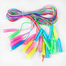 Скакалка С 34144 цветная ЦЕНА ЗА СВЯЗКУ 10шт в связке длина 250см толщина 44мм