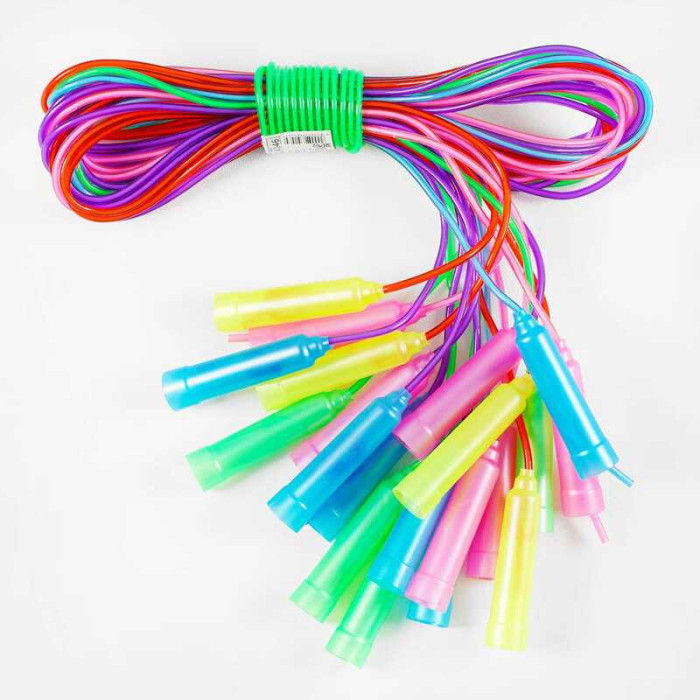 Скакалка С 34146 С БЛЕСТКАМИ ЦЕНА ЗА СВЯЗЬ 10шт в связке длина 250см толщина 45мм