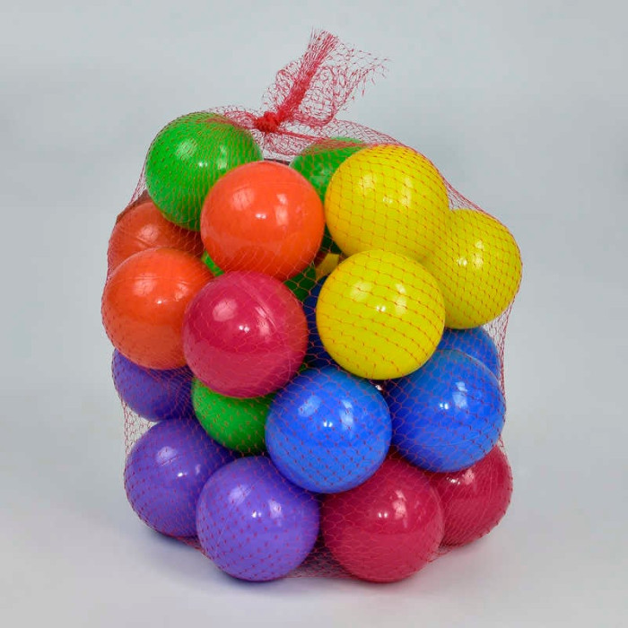 Шарики 80 мм мягкие 30 шт 09122 (10) M Toys в сетке