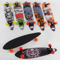 Скейтборд лонгборд Best Board подшипник АВЕС-9 колёса полиуретановые