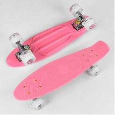 Скейт Пенни борд 2708 Best Board доска=55см колёса PU со светом диаметр 6см Best Board