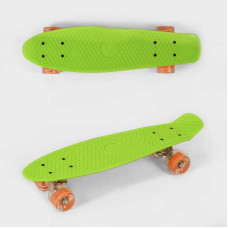 Скейт Пенни борд 0355 Best Board САЛАТОВЫЙ доска=55см колёса PU со светом диаметр 6см Best Board