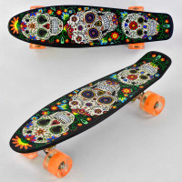 Скейт Пенни борд Р 15909 Best Board доска=55см колёса PU СВЕТЯТСЯ d=6см Best Board