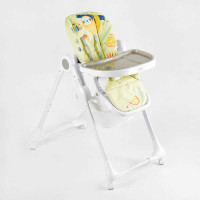 Стульчик для кормления K-94011 мягкий чехол ПВХ 4 колеса съемный столик корзинка
