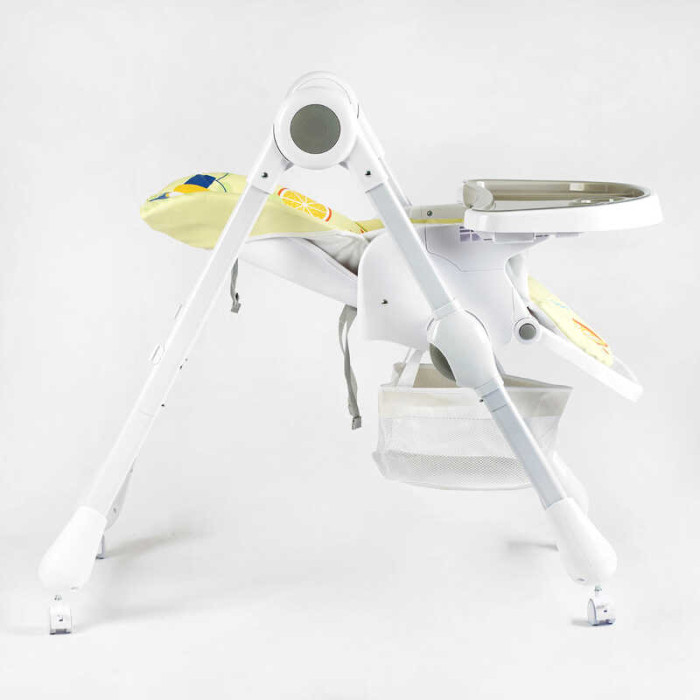 Стульчик для кормления K-94011 мягкий чехол ПВХ 4 колеса съемный столик корзинка