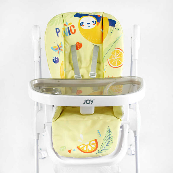 Стульчик для кормления K-94011 мягкий чехол ПВХ 4 колеса съемный столик корзинка