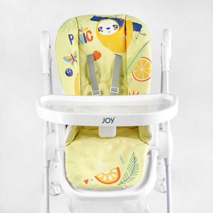 Стульчик для кормления K-94011 мягкий чехол ПВХ 4 колеса съемный столик корзинка