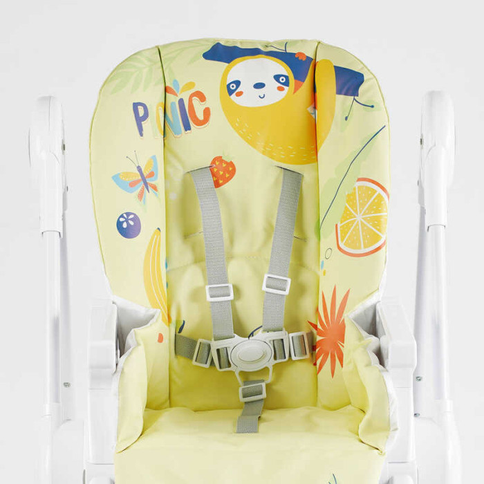 Стульчик для кормления K-94011 мягкий чехол ПВХ 4 колеса съемный столик корзинка