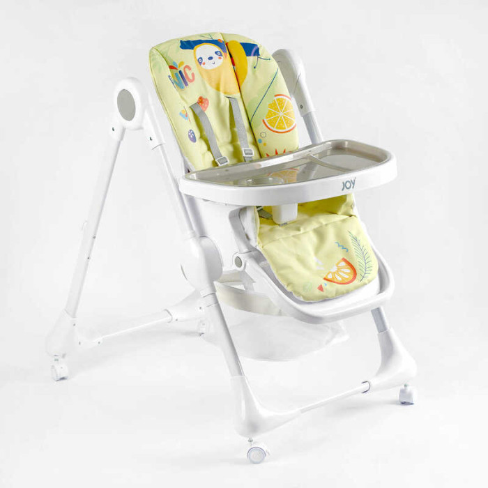 Стульчик для кормления K-94011 мягкий чехол ПВХ 4 колеса съемный столик корзинка