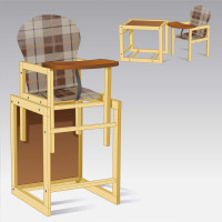 Стул большой №1215 Клетка коричневая - ТМ Мася Мася