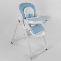 Стульчик для кормления Toti W-48406 мягкий PU мягкий вкладыш 4 колеса съемный столик Toti