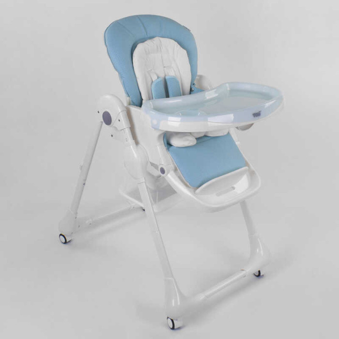 Стульчик для кормления Toti W-48406 мягкий PU мягкий вкладыш 4 колеса съемный столик Toti