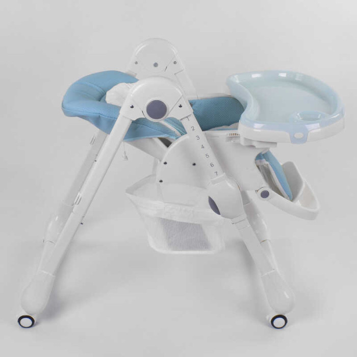 Стульчик для кормления Toti W-48406 мягкий PU мягкий вкладыш 4 колеса съемный столик Toti