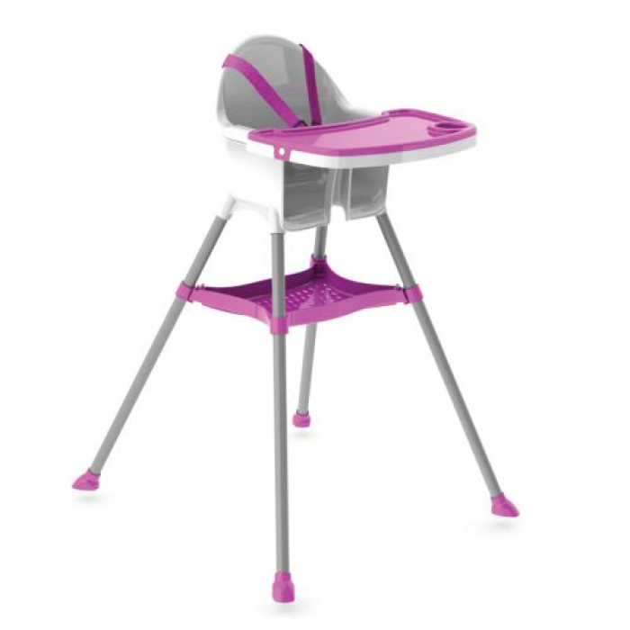 Стульчик для кормления розовый DOLONI