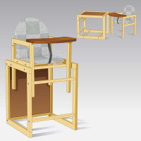 Стільчик великий №1214 Клітка зелена ТМ Мася Мася