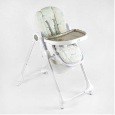 Стільчик для годування Joy K-11058 мягкий чохол ПВХ 4 колеса з’ємний столик корзинка Joy