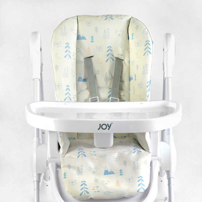 Стульчик для кормления Joy K-11058 мягкий чехол ПВХ 4 колеса съемный столик корзинка Joy