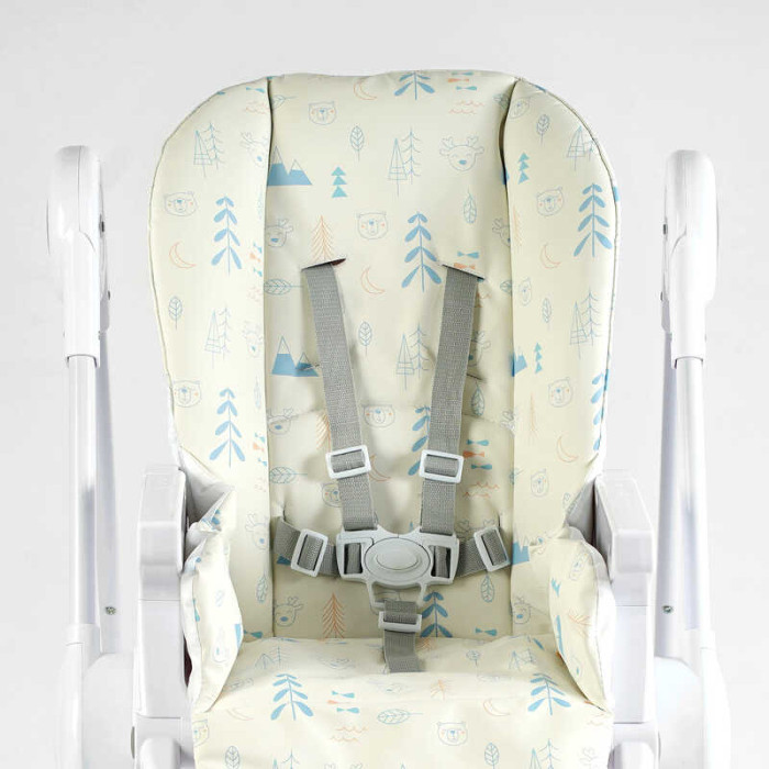 Стульчик для кормления Joy K-11058 мягкий чехол ПВХ 4 колеса съемный столик корзинка Joy