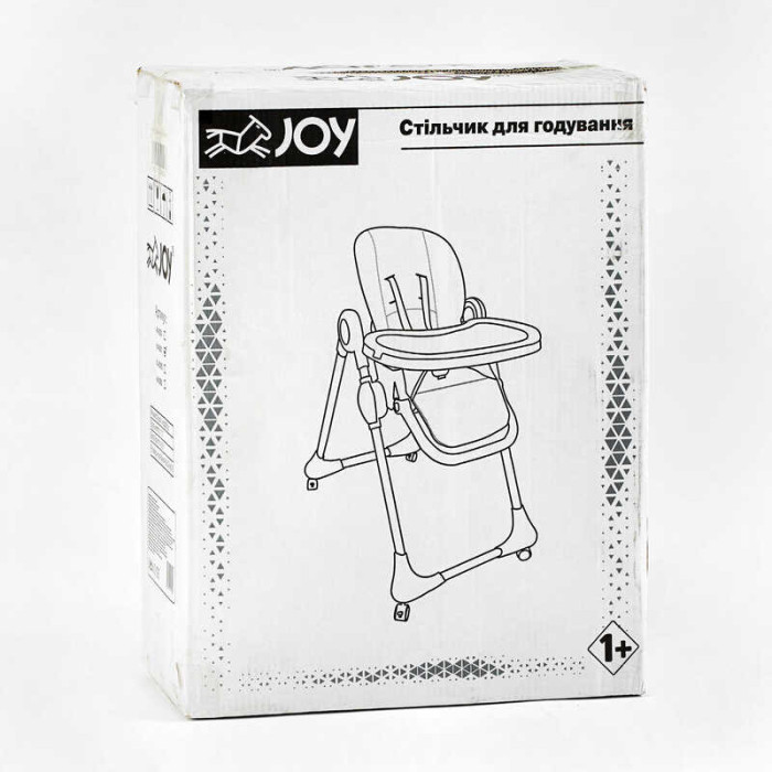 Стульчик для кормления Joy K-11058 мягкий чехол ПВХ 4 колеса съемный столик корзинка Joy