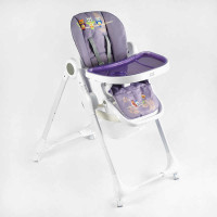 Стульчик для кормления K-60290 мягкий чехол ПВХ 4 колеса съемный столик корзинка