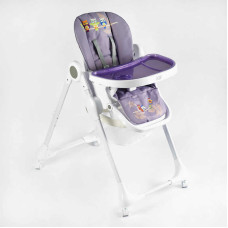 Стульчик для кормления K-60290 мягкий чехол ПВХ 4 колеса съемный столик корзинка
