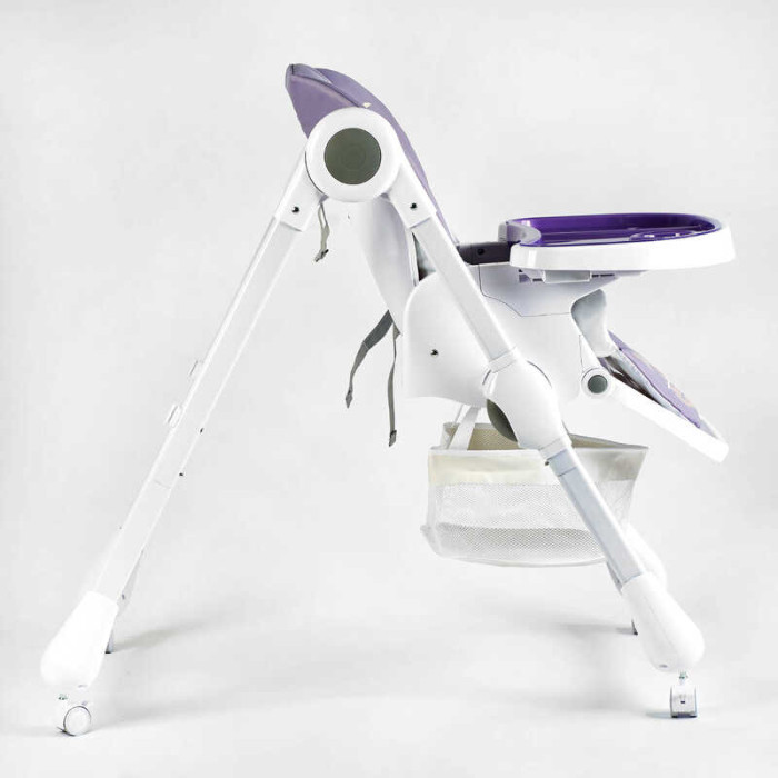 Стульчик для кормления K-60290 мягкий чехол ПВХ 4 колеса съемный столик корзинка